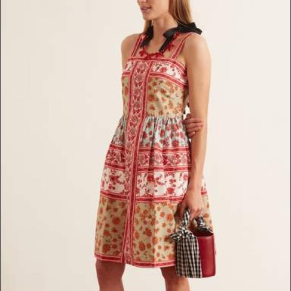 🎄 Gal Meets Glam Gianna Mini Dress Mint Coral Straps Square Neck A Line 10 L